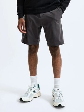 Reigning Champ Stretch Warp Knit Standard Coach's Short Mens Gray